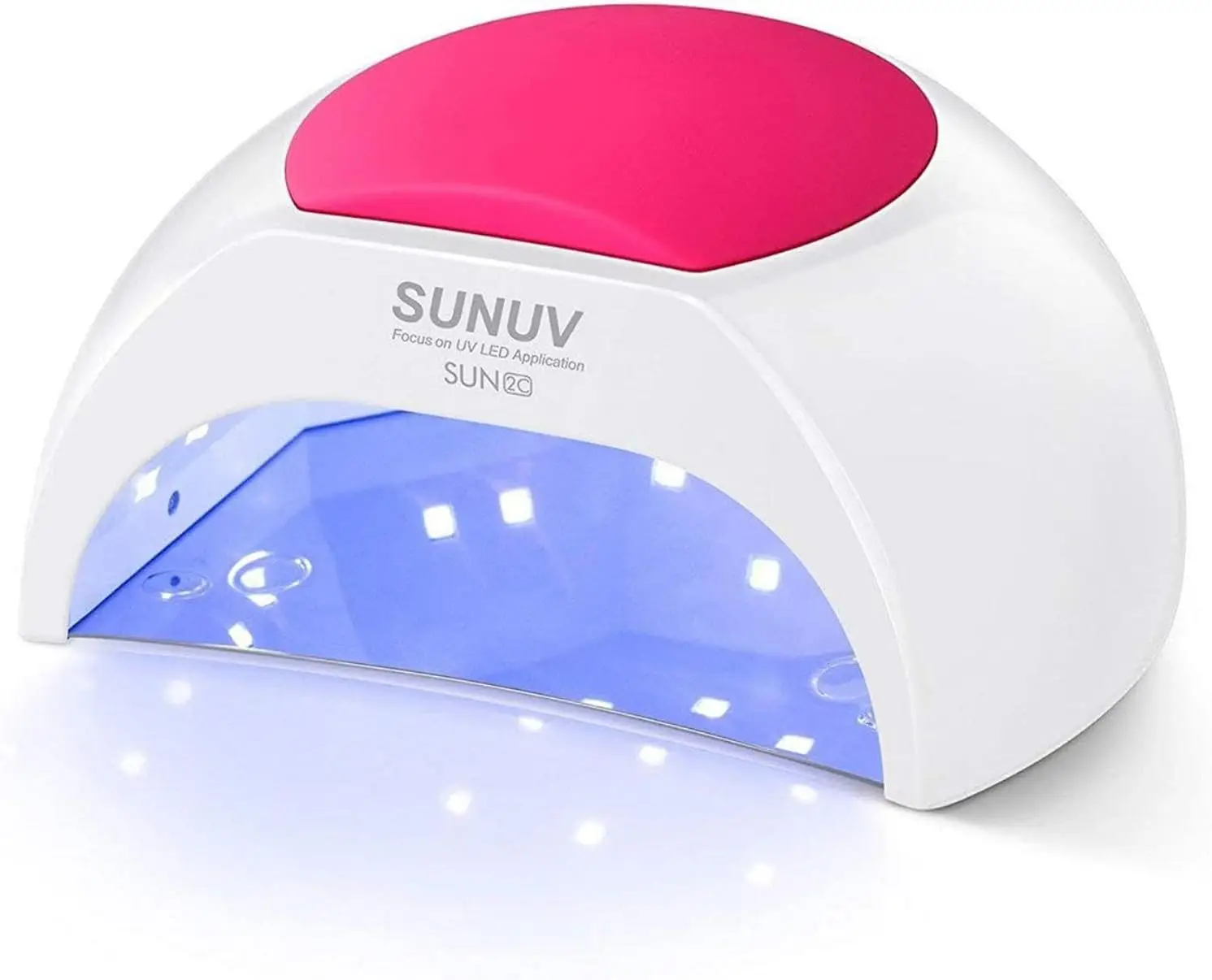 SUNUV Lámpara Secadora de Uñas, Profesional LED UV Lampara Uñas de Gel, Curado Luz en 4 modos para tiempo 10s, 30s, 60s y 90s