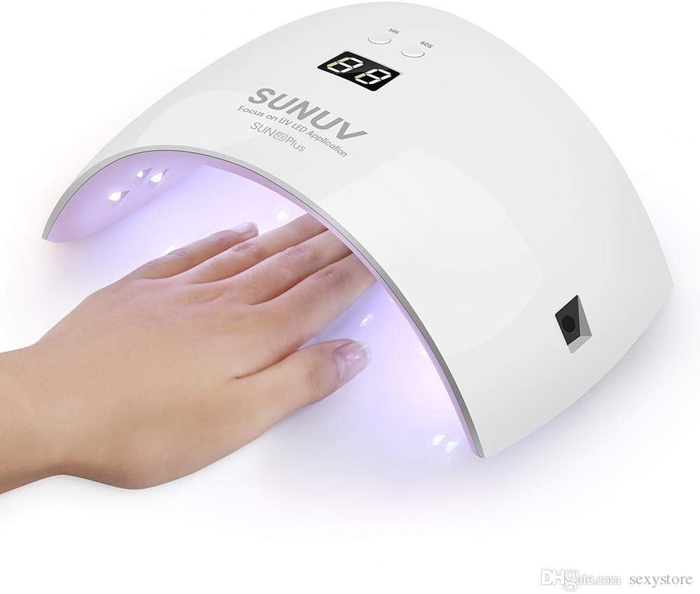 Lampara UV, SUN9x Plus Lampara Led Uñas 36W para Temporizadores preestablecidos de Nail Gel 2 (30 s, 60 s